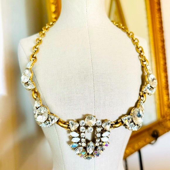 🔥 Vintage J. Crew Crystal Statement Necklace - Picture 15 of 16